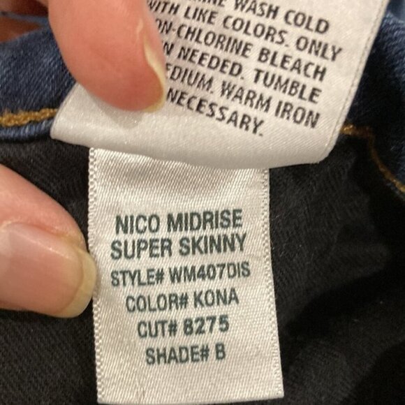 Hudson Jeans Super Skinny Nico Midrise Blue Jean 27/29 - Picture 13 of 15